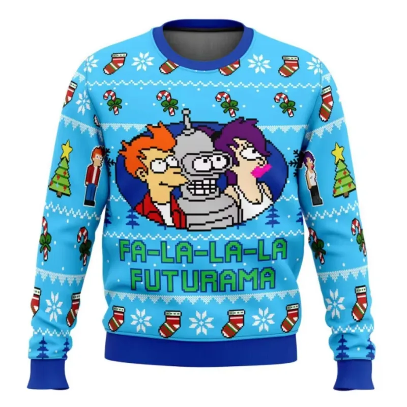 New 2026 Merry Christmas Santa Claus 3D Printed Christmas Sweater Holiday Merry Christmas Autumn Round Neck Pullovers Sweatshirt — image 13