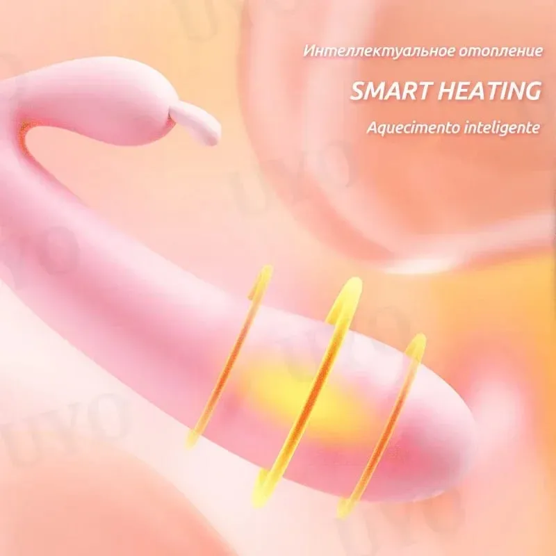 penggetar untuk mainan seks wanita Silikon Arnab Vibrator USB Rechargeable Waterproof G-Spot Stimulating Clitoral Stimulator UYO — image 5