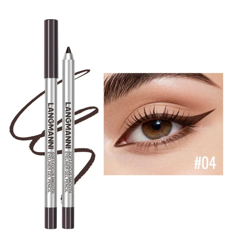 Vandtæt og svedtæt perleskimende skinnende Eyeliner Gel Blyant Langtidsholdbar Glat Let at farver Kvinder Øjenmakeup — image 8