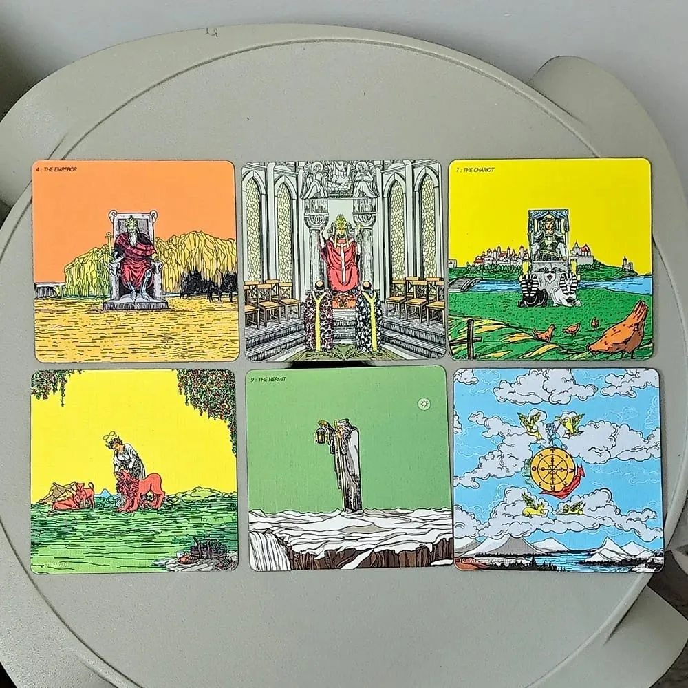 Tarot Gran Angular RWS - Edición Compacta Cartas de 78 Piezas + 2 Cartas con Marco Especial Doble Relieve en Caja Rígida de Dos Piezas — image 5