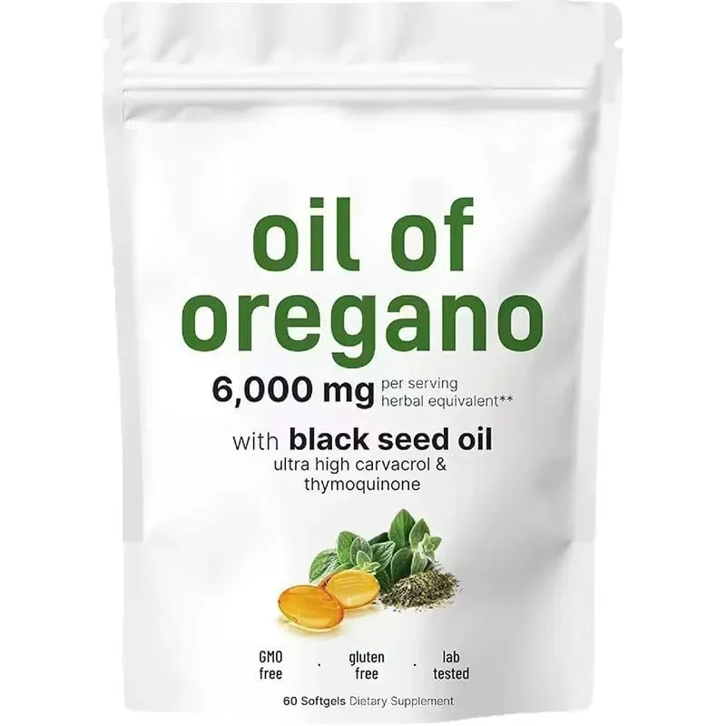 Oil of Oregano Softgels Skin Care Oil for Women Men Organic Oregano Oil Capsules with Black Seed Oil Plant Based | Non-GMO — image 8
