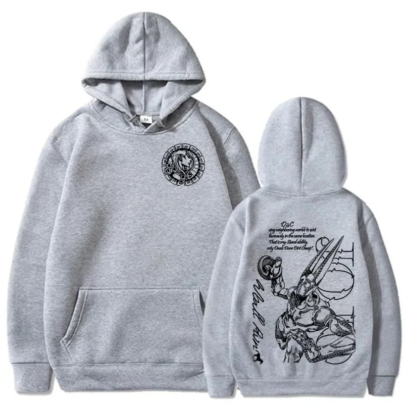 Anime Jojo Bizarre Adventure STEEL BALL RUN D4C Funny Valentine Hoodies Men Women Clothing Fashion Pullover Oversized Sweatshirt — image 5
