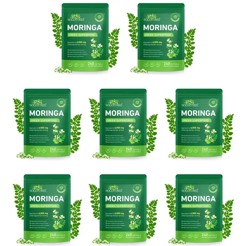 Moringa Leaf Softgels 6000 Mg Equivalent Per Serving for Daily Relaxation Natural Energy Vitality & Comfort Support 240 Softgels — image 12