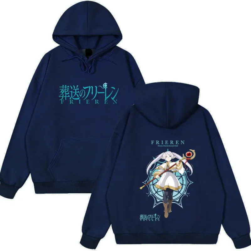 Vintage Wear Anime Frieren: Beyond Journey's End Frieren Graphic Tops Men Women Fashion Long Sleeve Casual Streetwear Funny Tops — image 9