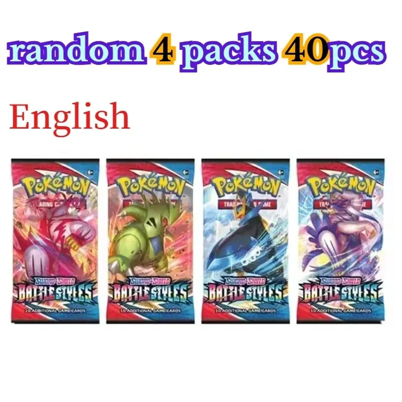 zábava 40 kusů Pokemon Card Pack 4 sady Sun Moon Violet 151 Angličtina Sběratelské karty Sběratelské hračky Halloween Dárek Fantasy Sci-Fi — image 20