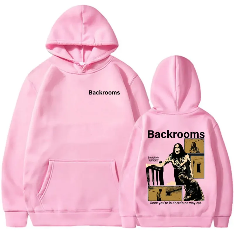 Horror Movie Backrooms Clark Mary Klein Hoodies Men's Women Clothing Casual Oversized Long Sleeves Hooded Sweatshirts Streetwear — image 6