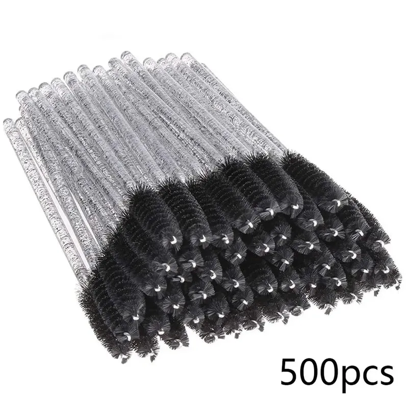 500/1000pcs Eyelash Brush Applicator Wholesale Lash Mascara Wands Brushes Para sa Eyelash Extension Eyebrow Spoolies Beauty Tools — image 10