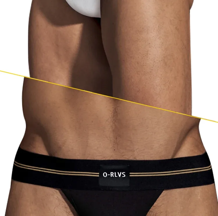 Slips für Männer, nahtlos, Hip-Design, Herren-Unterwäsche, supergroß, breit, 5 cm, elastisches Band, unabhängige Codpiece, kurze Hosen für Jungen — image 21