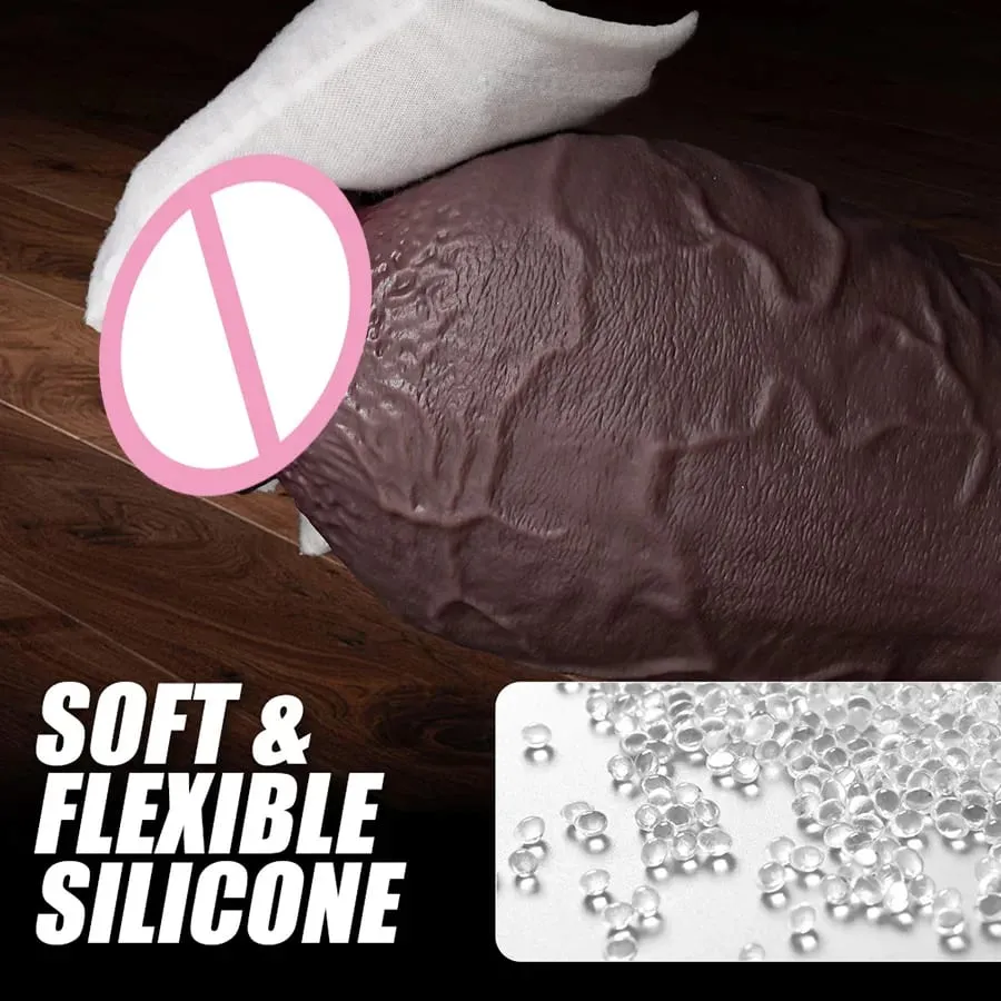 Super Realistic Anal Silicone Dildo Soft Huge Penis Suction Cup Dildo Vaginal Expander G-spot Stimulation with Strong Suction Cup Release Anal Training Hands Buttplug Adult Masturbator Cock Big Dick Butt Plug Sex Toys For Women Men Couples