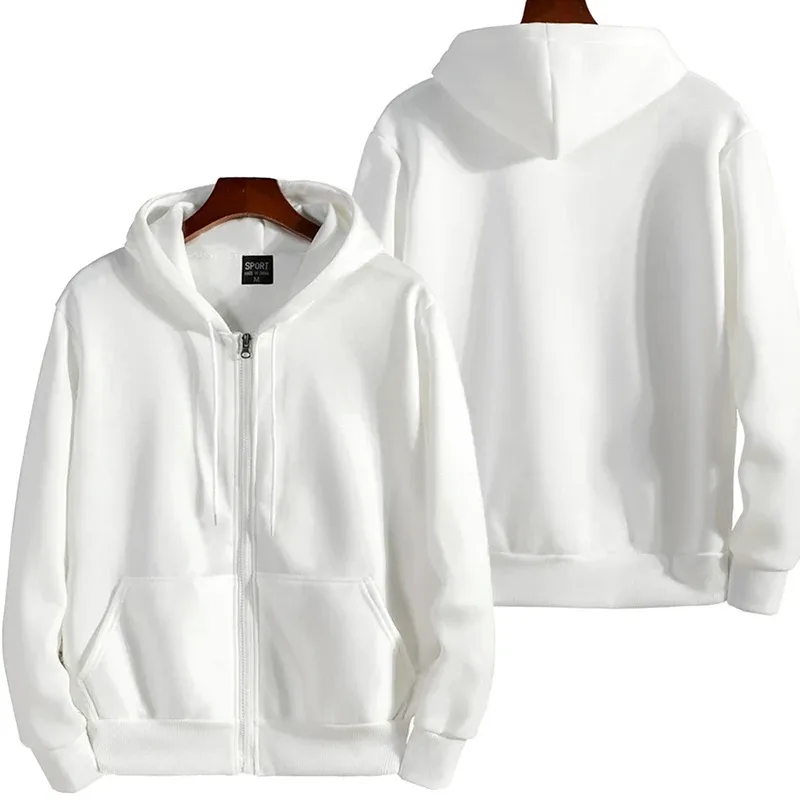 Zipper hoodie new men's autumn and winter long-sleeved hoodie fashionable and casual men's wear sportswear loose clothing — image 4