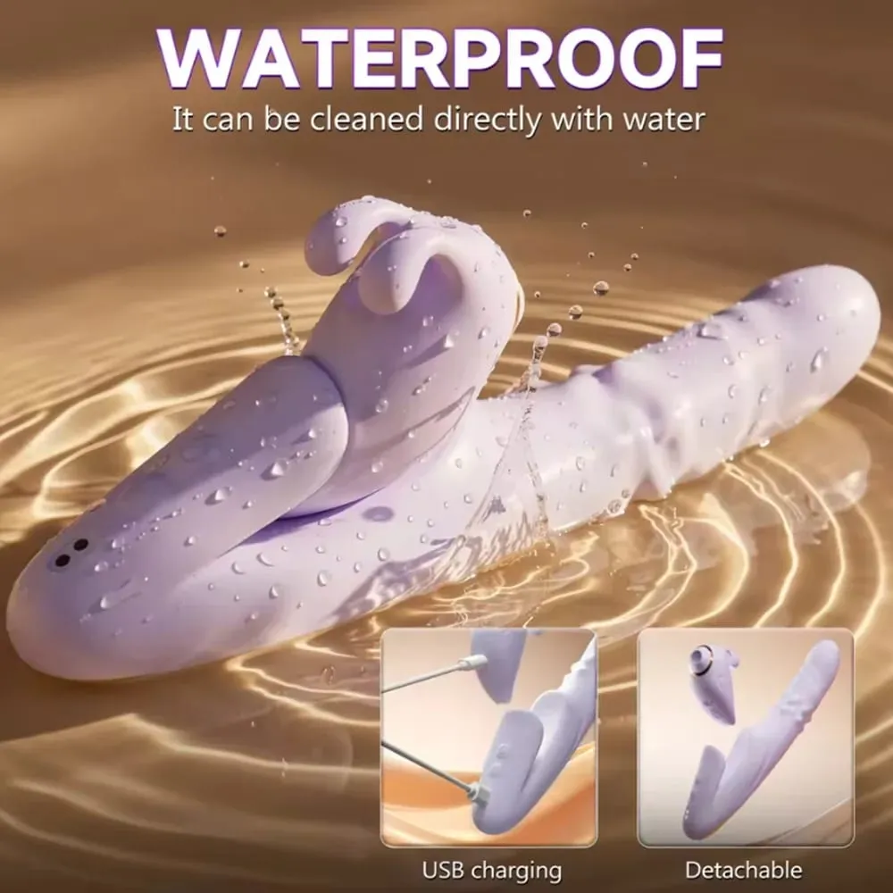 Thrusting Vibrator Odnímatelný přísavník Orgasmus Stimulátor klitorisu Ovládání APP 9 Sání a 9 Teleskopických režimů Sexuální hračky pro ženy — image 5