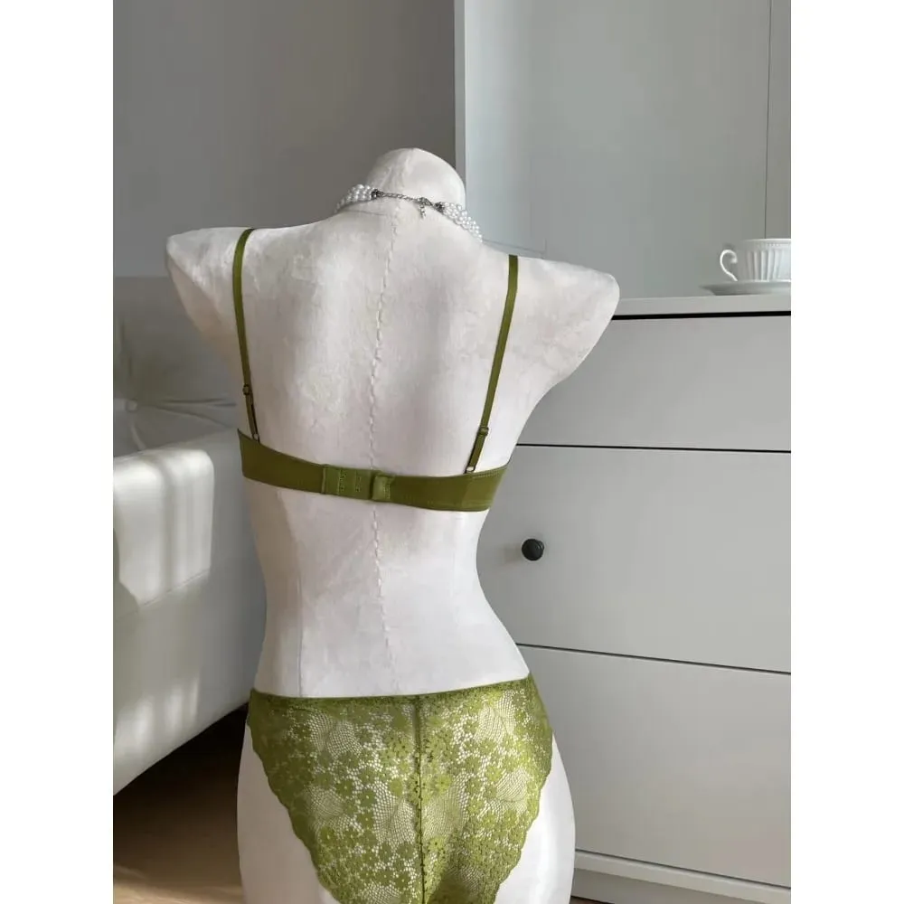 السيدات الفرنسية نصف كوب الملابس الداخلية مجموعة لينة Underwire رفع رقيقة حزام الصيف رقيقة وخفيفة الوزن الملابس الداخلية الصدرية 32-38AB — image 2