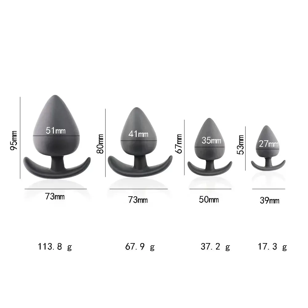 Cheap 4 Size Silicone Big Butt Plug Anal Sex Toys for Adults Men Woman Underwear Buttplug Dildo Masturbador Anus Dilatador — image 5