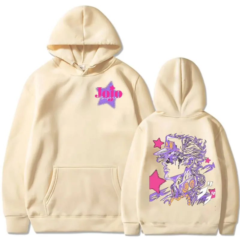 Anime JoJo Bizarre Adventure Kujo Jotaro Hoodies Men Women Clothing Fashion Casual Pullovers Long Sleeves Oversized Sweatshirts — image 4