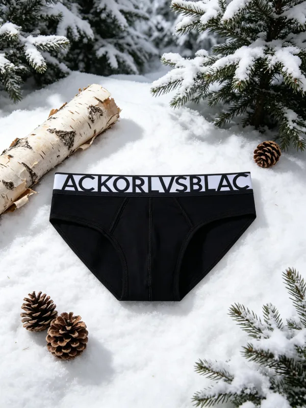 Fashion Mens Briefs Contrast Wide Waistband Elastic Binding Edge 3D Pouch Skin Touch Comfortable Body Fit Mens Base Underwear — image 3