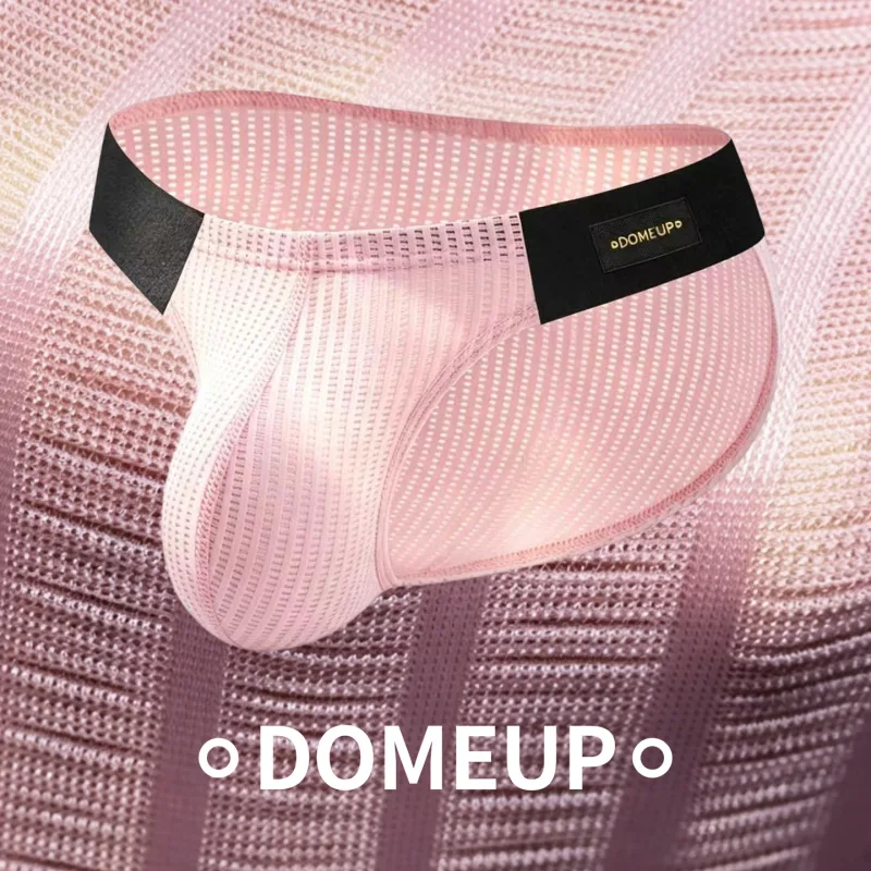 Men Vertical Stripe Mesh Bikini Briefs 3D Pouch Underwear Low Waist Elastic Waistband Breathable Male Panties DP911 3256812861254528 — image 3