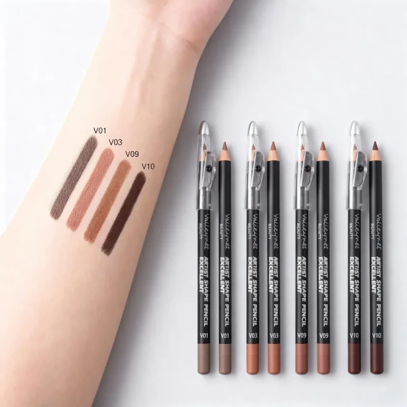 4 Piece Brown Shades Lip Liner Set Matte Waterproof Compatible with Various Lip Glosses and Lipsticks Portable Bag Size — image 4