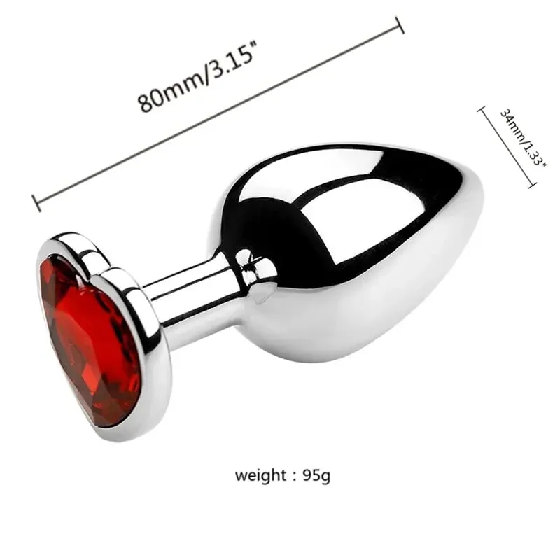 S/M/L Metal Anal Plug Butt Plug Sex Toy Butt Toy for Women Men Couples Gay Adult Game Masturbation Anal Diamond Sex Shop — image 12