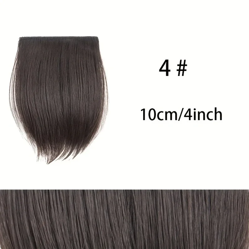 10cm/20cm/30cm Synthetic Short Straight Pad Invisible Hair Extension Lining of Hair Top Side Cover Hairpiece for Women — image 10