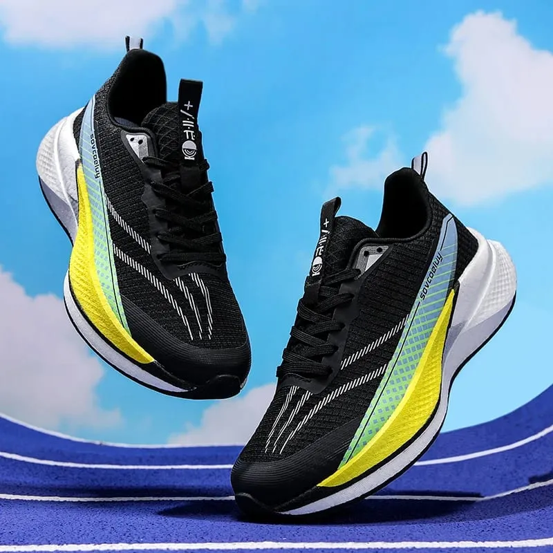 Men Carbon Plate Running Shoes Breathable Women Athletic Tennis Sneakers Cushion Sport Trainers Outdoor Marathon Jogging Shoes — image 14