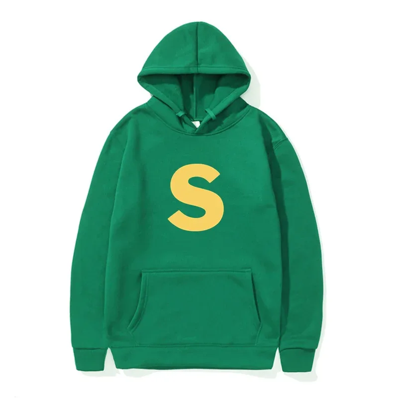 Autumn Winter Cartoon Character Print Men's Hoodies Alvin And The Chipmunks Pullover Fashion Solid English Sweatshirt Streetwear — image 3