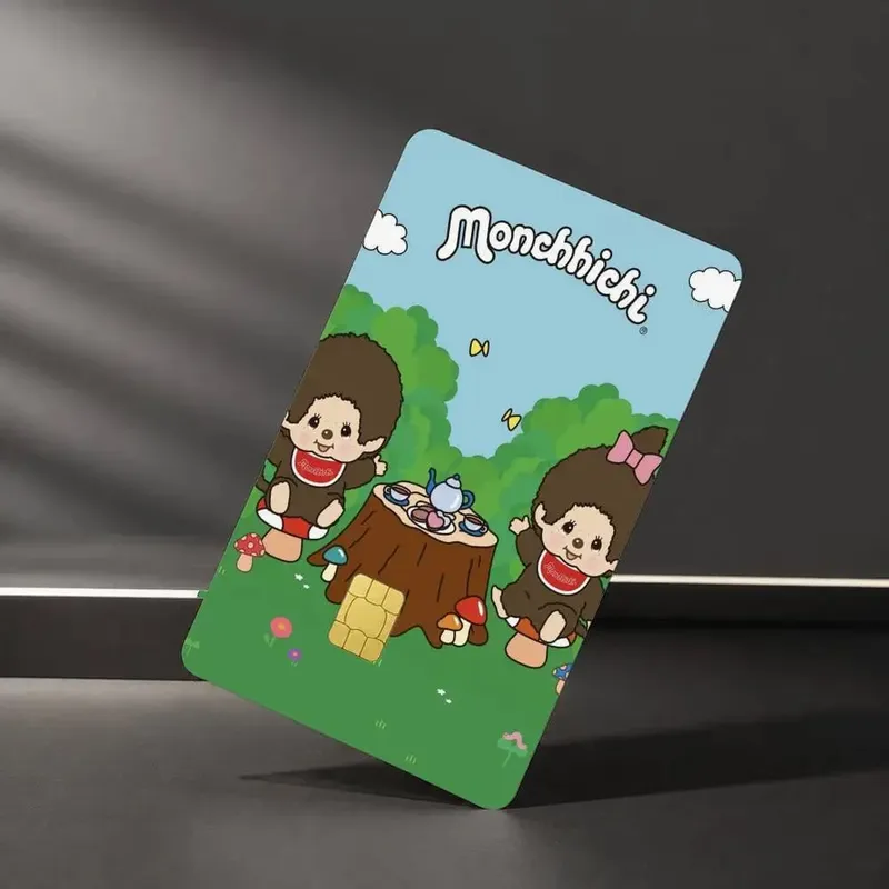 Cute M-MonchhichiS Sticker Film Tape Skin for Credit Card Debit Card Waterproof Stickers — image 9