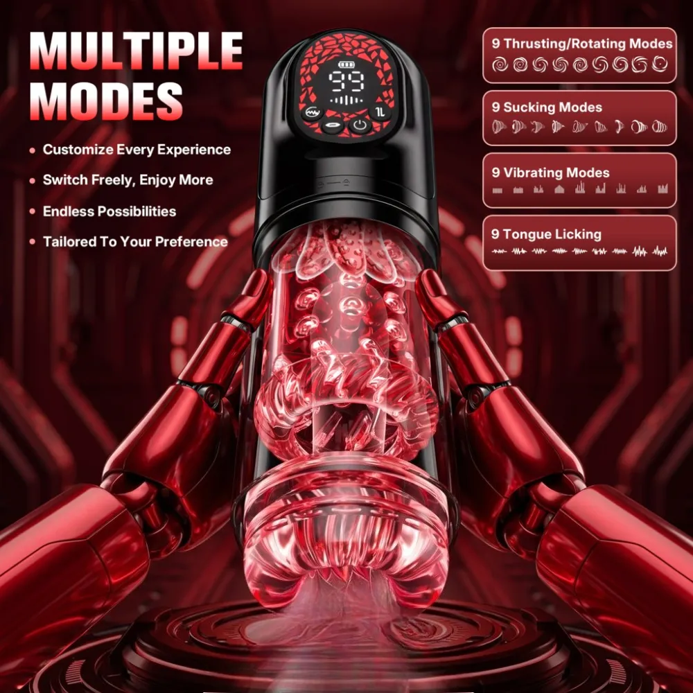 Telescopic Rotation Masturbator Cup Sucking Penis Pump Pocket Pussy Blowjob Sex Toys Stroker Piston Automatic Mastubator for Men — image 3