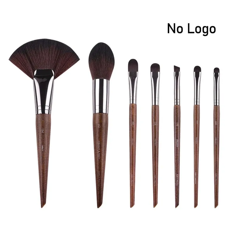 Přírodní dřevo štětce na líčení očí celá sada Pro Crease Eyeshadow Make up kit rozmazání zvýrazňovač obočí Štětec na řasy praktický — image 19