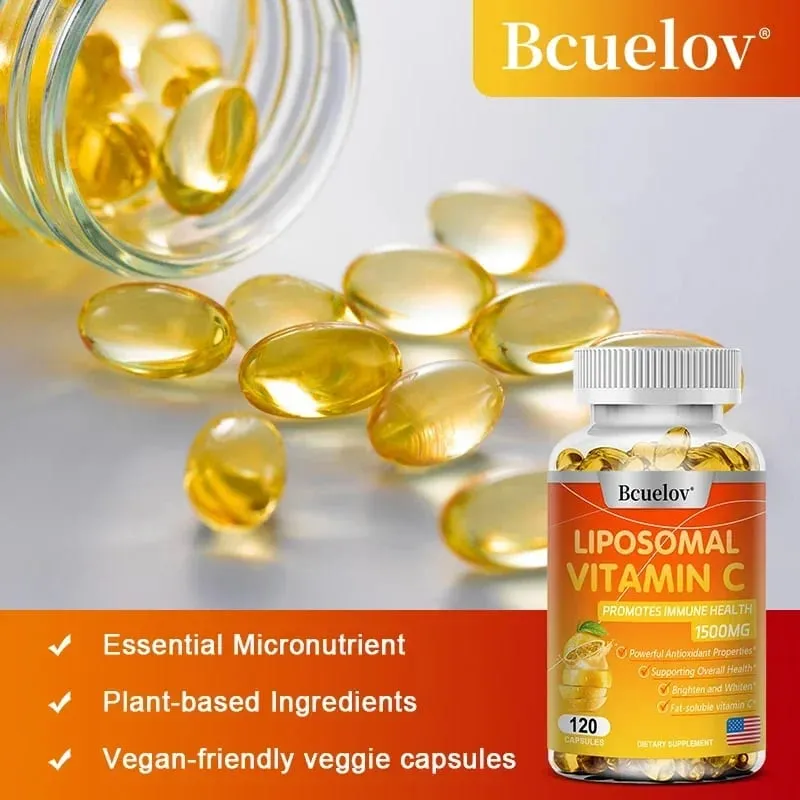 Liposomal Vitamin C Capsules Powerful Antioxidant Promotes Collagen Production Supports Skin Health 1500mg — image 5