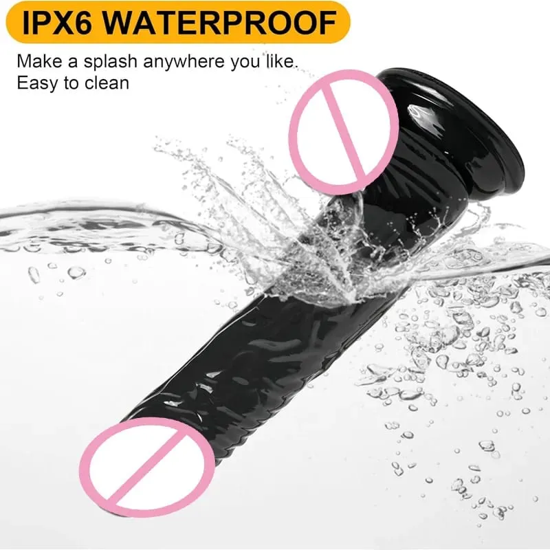 Soft Jelly Dildo Testis Realistic Anal Dildo Penis Suction Cup Male Dick Female Masturbation Fidget Toys Sex Toys for Woman/Gay