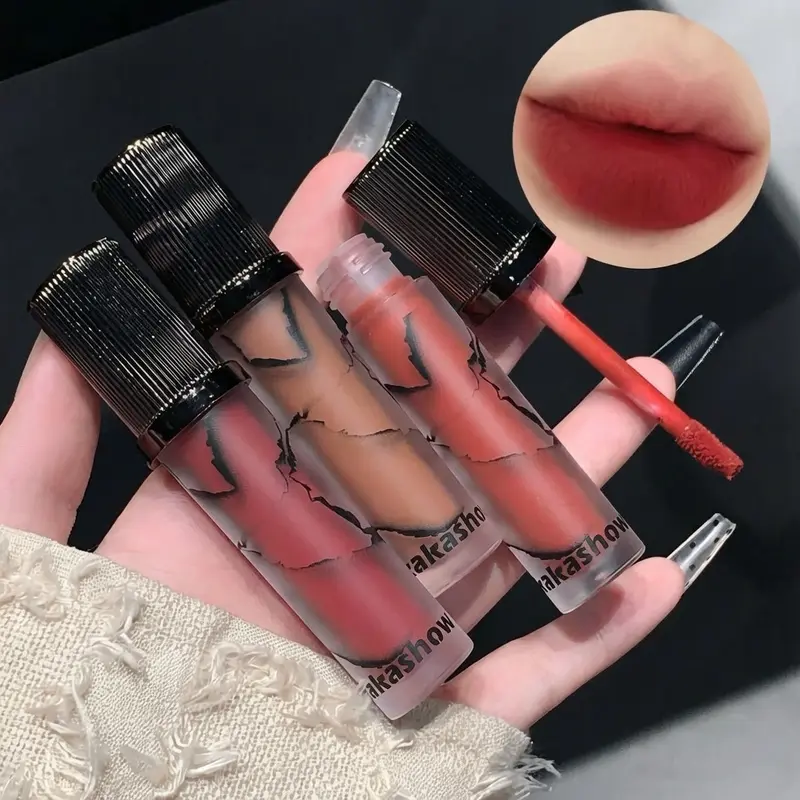 Marmo Opaco Labbra Fango Velluto Morbido Fog Tinta per labbra Cosmetici per labbra antiaderenti a lunga durata — image 2