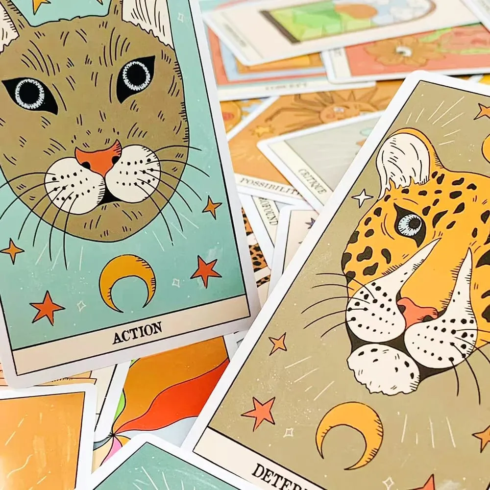 60 ks moderních karet Oracle Cards Jedinečný mystický design Vysoce kvalitní karton perfektní pro věštění a dárky — image 4