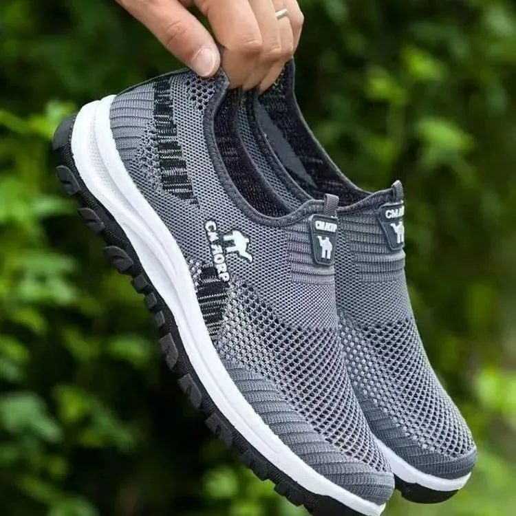 2026 Summer New Men's Loafers Mesh Breathable Casual Sneakers Vulcanize Shoes Soft Soled Comfort Sport Shoes Light Walking Flats — image 3