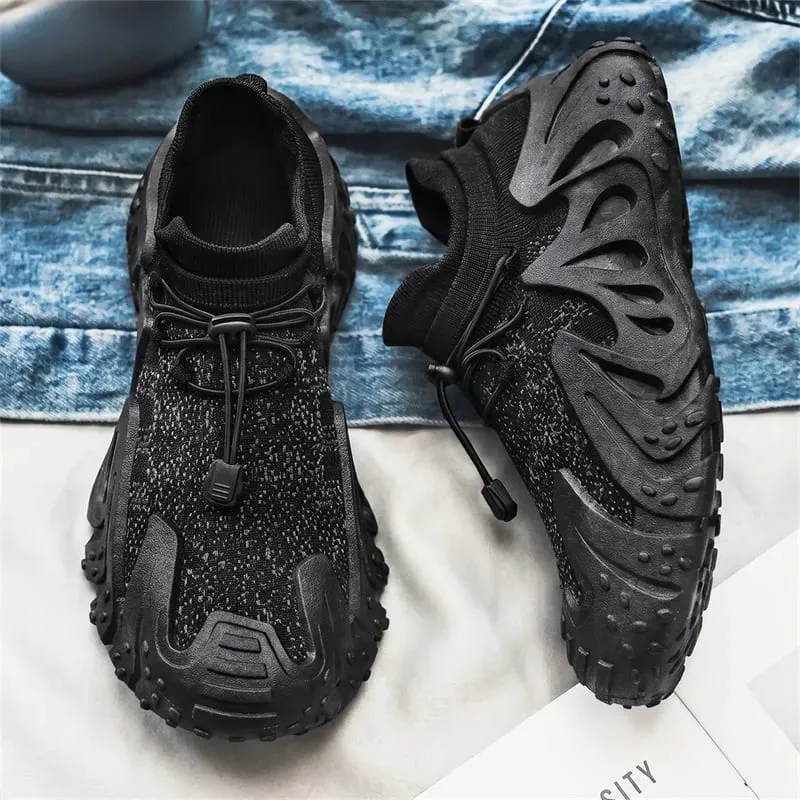 Men's mesh casual sneakers four seasons breathable light soft-sole anti-slip comfort walking shoes outdoor sports running shoes — image 4