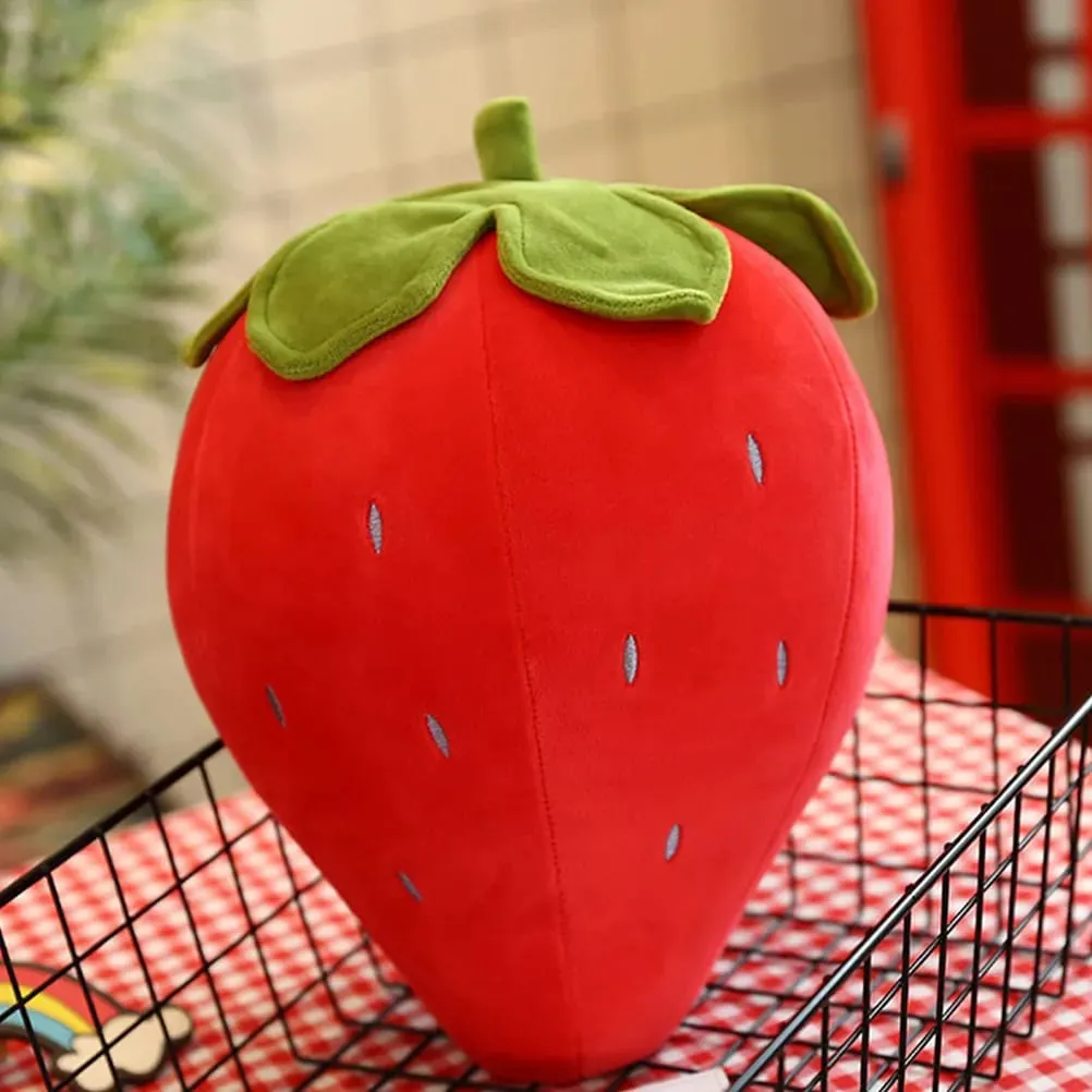 Creative Strawberry Cushion Soft Fruit Shape Pillow Cute Bedroom Decor Comfortable Supple Throw Pillow Decorative Strawberry — image 4