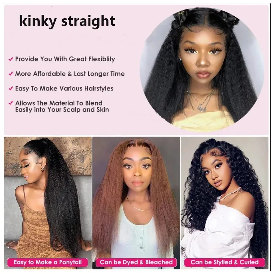 Kinky Straight Clips In Human Hair Extensions Natural Color In Brazilian Remy Human Hair 120G 8Pcs/Set Full Head For Women Natural Color Invisible Wefe Remy Clip Ins Yaki Human Hair Wholesale Burmese Clip in Hair Extensions — image 4