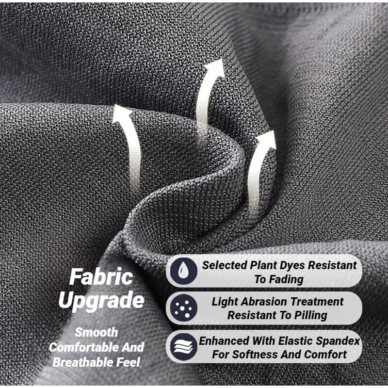 5Pcs Men's Plain Color Boxer Briefs Breathable High Elastic Cotton Underwear Soft Comfortable Underpants for Daily Gym Sports — image 5
