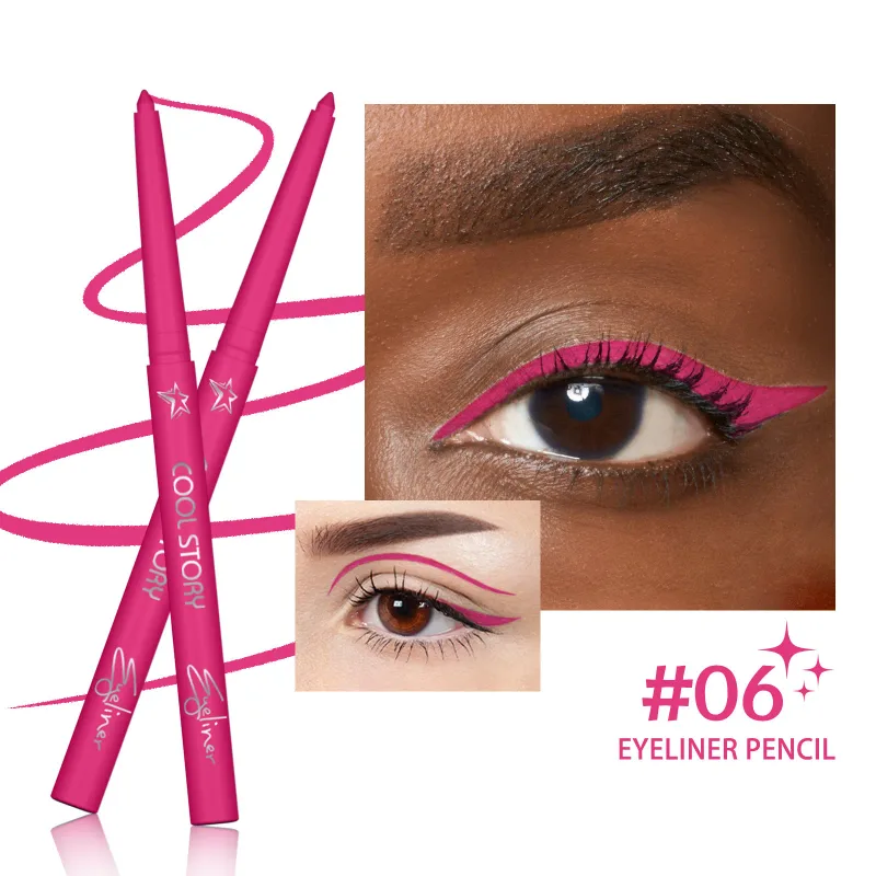 Stylo Gel Eyeliner Fluorescent UV 12 couleurs, imperméable, séchage rapide, Eyeliner coloré néon, blanc, bleu, violet, maquillage pour les yeux, fête musicale — image 11