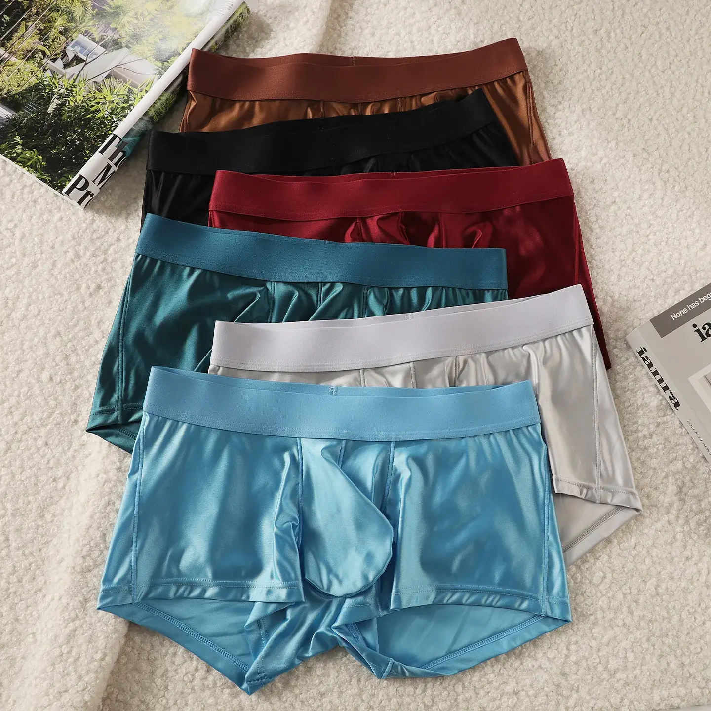 Quần Lót Nam Quần Lót Boxer Nam Chắc Chắn Slim Nylon Quần Lót Cueca Eo Giữa JJ Túi Quần Lót Nam Võ Sĩ Ropa Plus Size M-XXL 3256811688904070 — image 6
