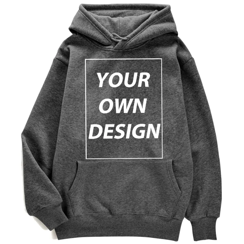 Cetakan DIY Tersuai Lelaki Wanita Hoodies Musim Gugur Musim Sejuk Kasual Pullover Klasik Pakaian Jalanan Selesa Mudah Pakaian Sukan Lembut Hangat