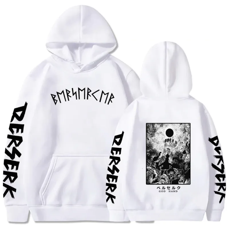 Berserk Rits Hoodies Mannen Vrouwen Lange Mouw Sweatshirt Fleece Oversized Jassen Grappige Berserk Japanse Anime Streetwear — image 34