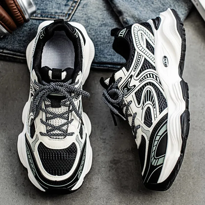 Men's casual sneakers spring summer new breathable soft-sole anti-slip outdoor running shoes fashion students speed sports shoes — image 8