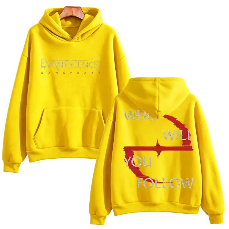 Evanescence Who Will You Follow Hoodie Unisex Gothic Rock Band Sweatshirts Long Sleeve Fans Concert Streetwear Unisex Loose Tops — image 8