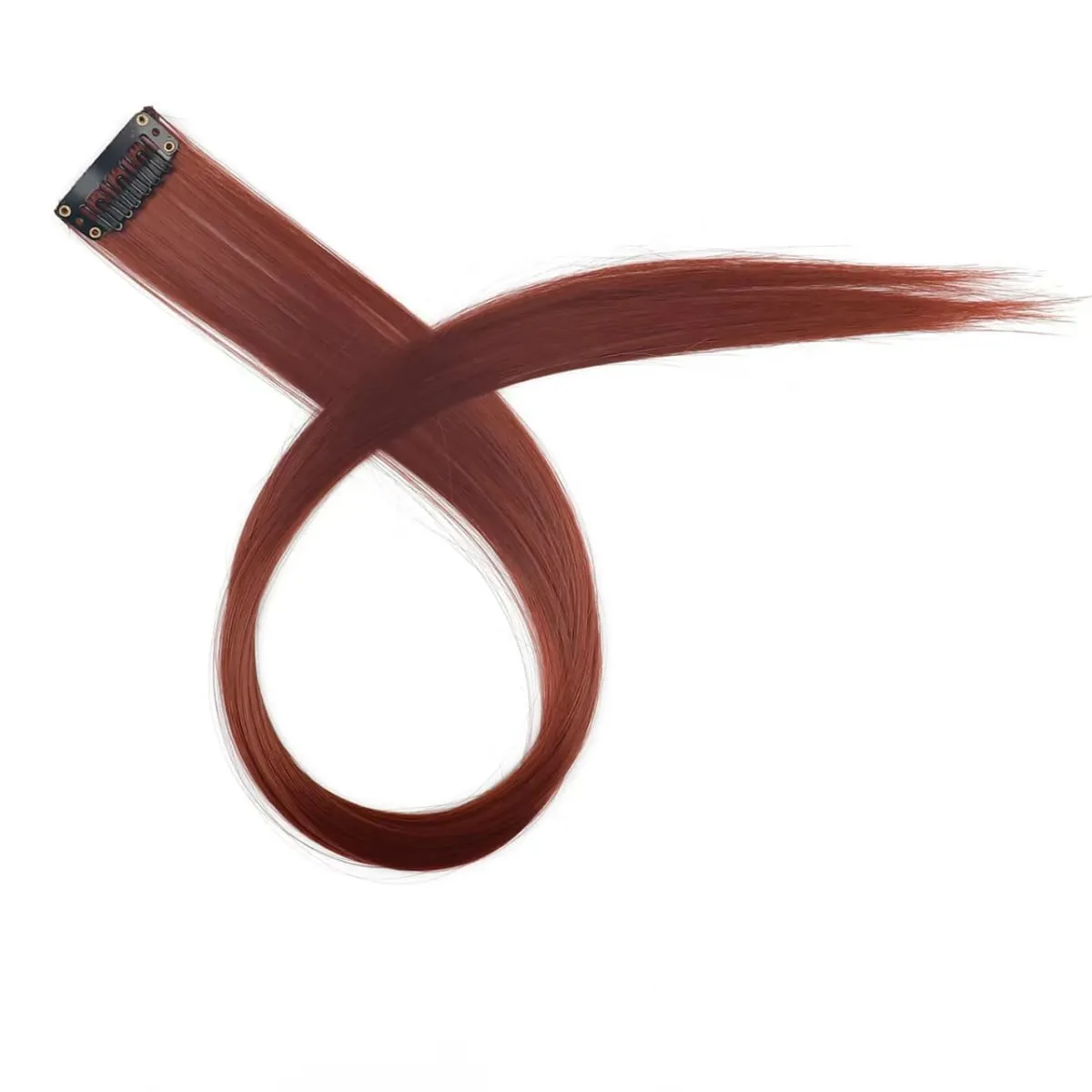 45cm Straight Clip‑on Synthetic Hair Pieces One‑Piece Bright Color Hair Extension Clips DIY Cosplay Hair Accessories — image 9