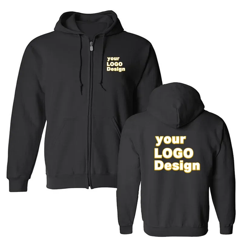 Hoodies Tersuai Teks Logo DIY Cetakan Imej Hoodie Berkualiti Tinggi Baju Baju Kasual Sukan Tersuai Hadiah Krismas Tersuai