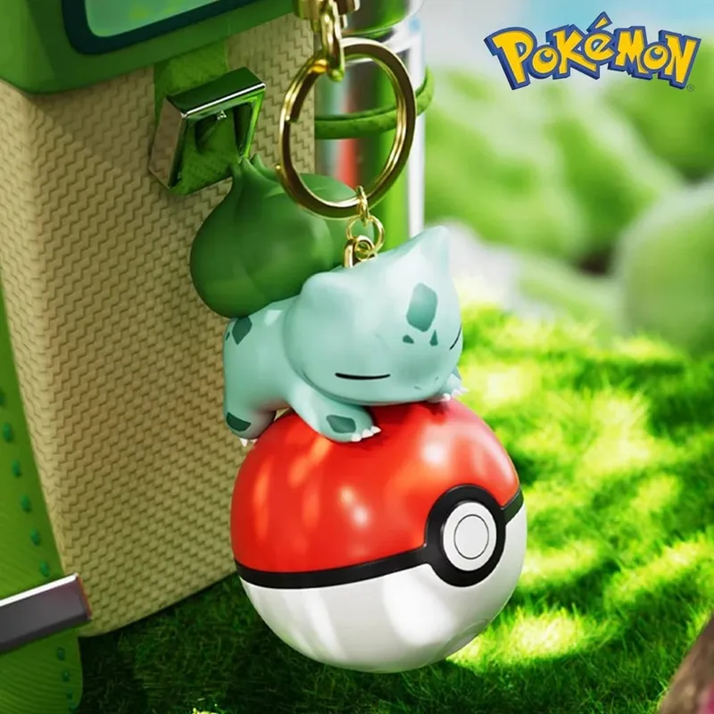Pokemon Dễ Thương Phát Sáng Series Charm PokeBall Móc Khóa Mẫu Búp Bê Pikachu Piplup Bulbasaur Nhân Vật Hành Động Hoạt Hình Túi Phụ Kiện Quà Tặng
