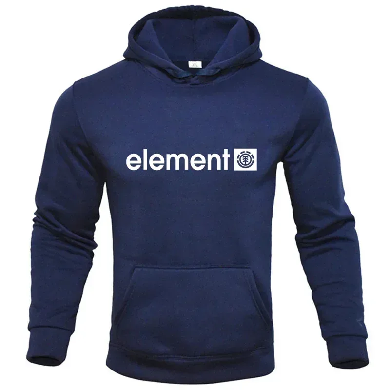 Spring Autumn Men's Hoodies Fleece Printing Sweatshirts Loose Casual Hooded Pullover Male Outdoor Sportwear Long Sleeve Tops — image 2