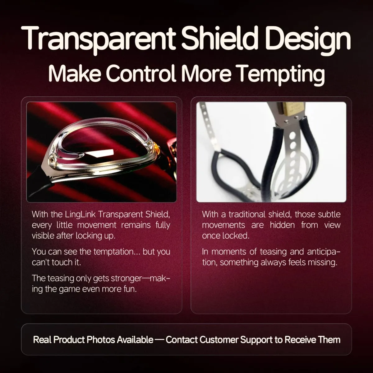 YoKoNex Transparent Female Chastity Belt Lightweight Panties Black Emperor Chastity Belt Lock Fetish Adult Sex Toys — image 3