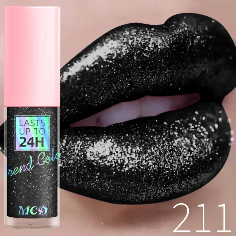 18 barev Diamonds Glitter Lesk na rty Dlouhotrvající voděodolná tekutá rtěnka Perleťová zářivá barva rtů Jiskřivý make-up na rty Ženy — image 14