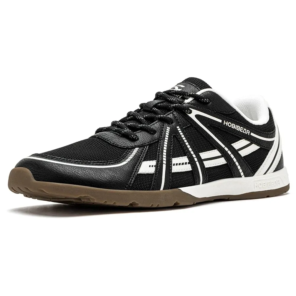 Wide Toe Box Walking Shoes Unisex Barefoot Cross Training Sneakers Classic Retro Lace-Up Running Shoes